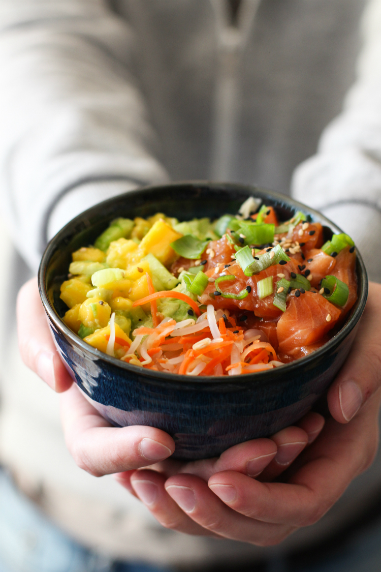 poke bowl de salmon