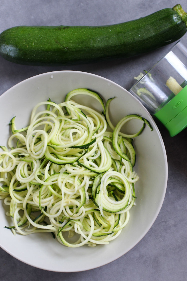 zoodles (zuchinni noodles) spiralizer - espiralizador de verduras 