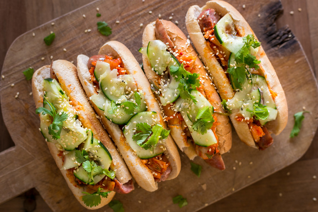 Hot Dogs con toque asiático - El Sabor de lo Bueno