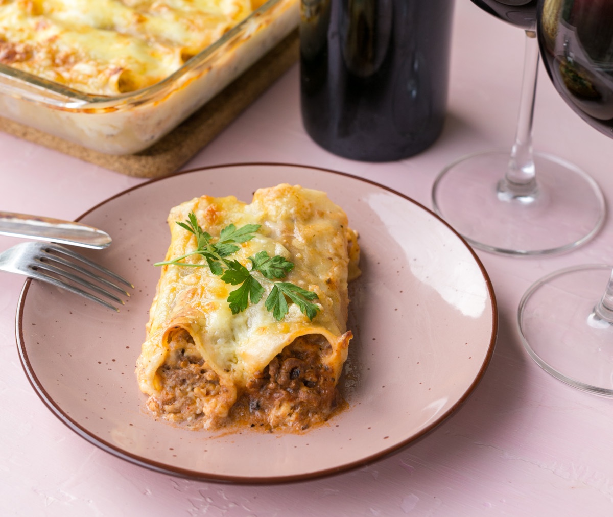 Canelones rellenos de boloñesa - El Sabor de lo Bueno